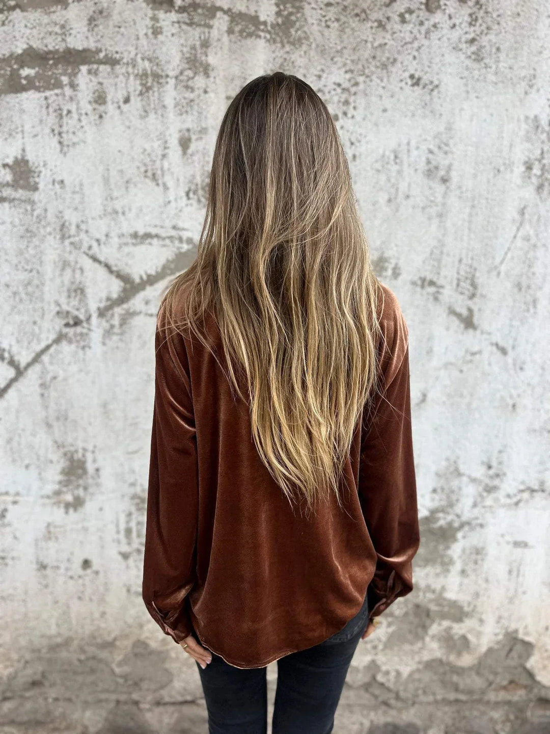 Ava| Velvet Blouse